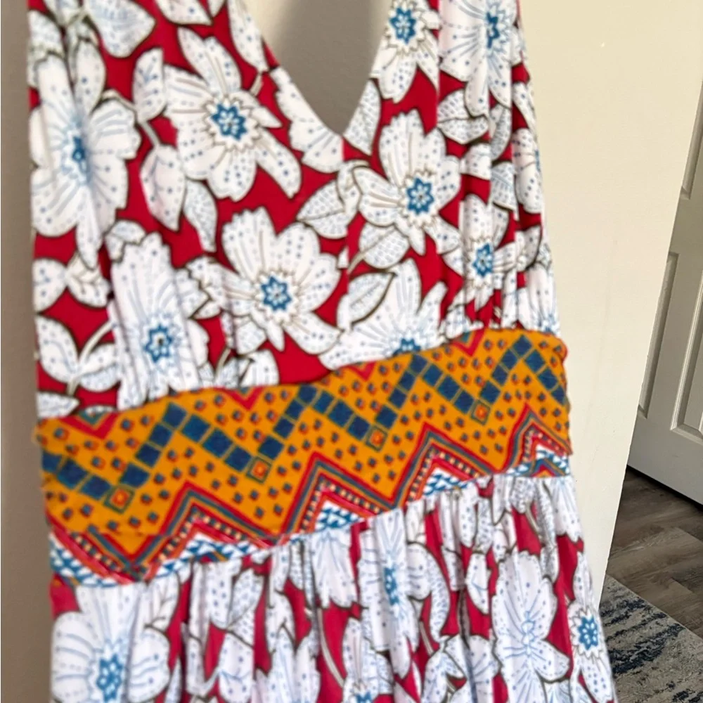 Maeve Anthropologie Auden floral aztec maxi Dress‎